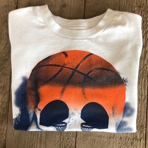 Boys Skull 💀 and basketball 🏀 shirt.